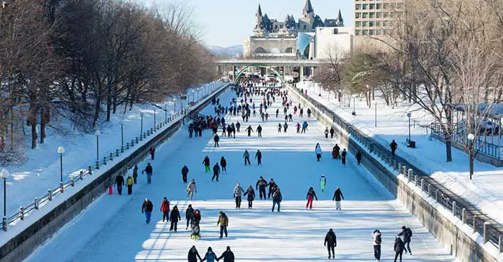 Skating the Rideau Canal Fish n Canada