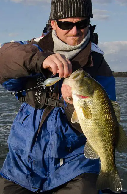 This was an average sized Largemouth that we caught once we vacated our first area and relocated