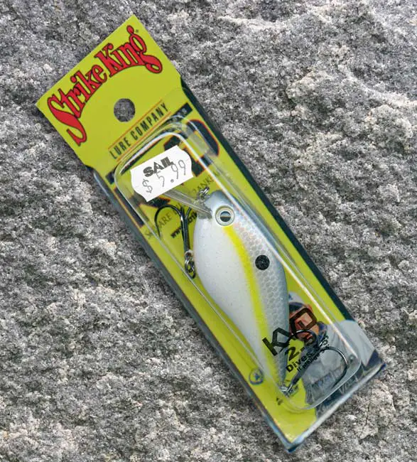 The killer bait for me was a KVD 2.5 and as you can see the price is right and the Sail stores usually have a great supply of them.