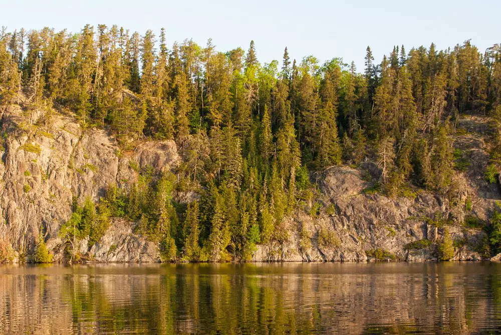 Steep Rock Bluffs of Bradley Lake, Manitoba