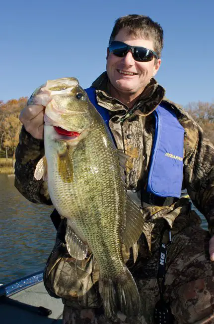 The Biggest Largemouth not only of the day, or the season but of Mike Burriss's life