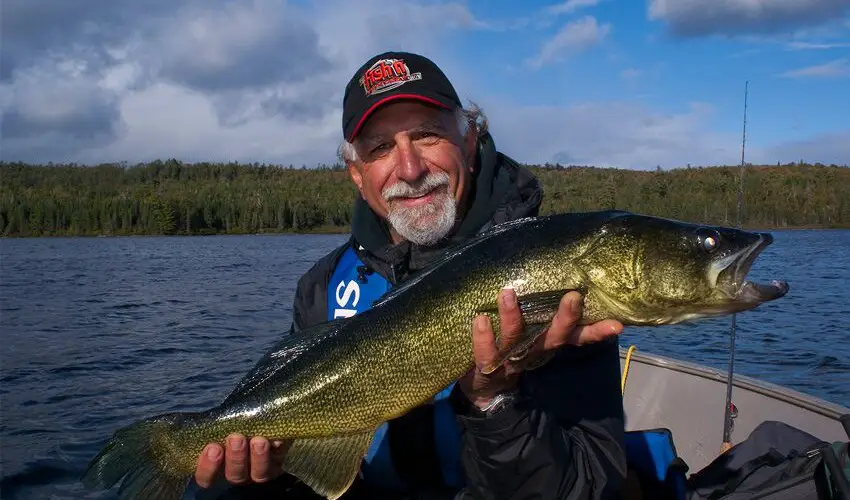 Angelo Viola with walleye