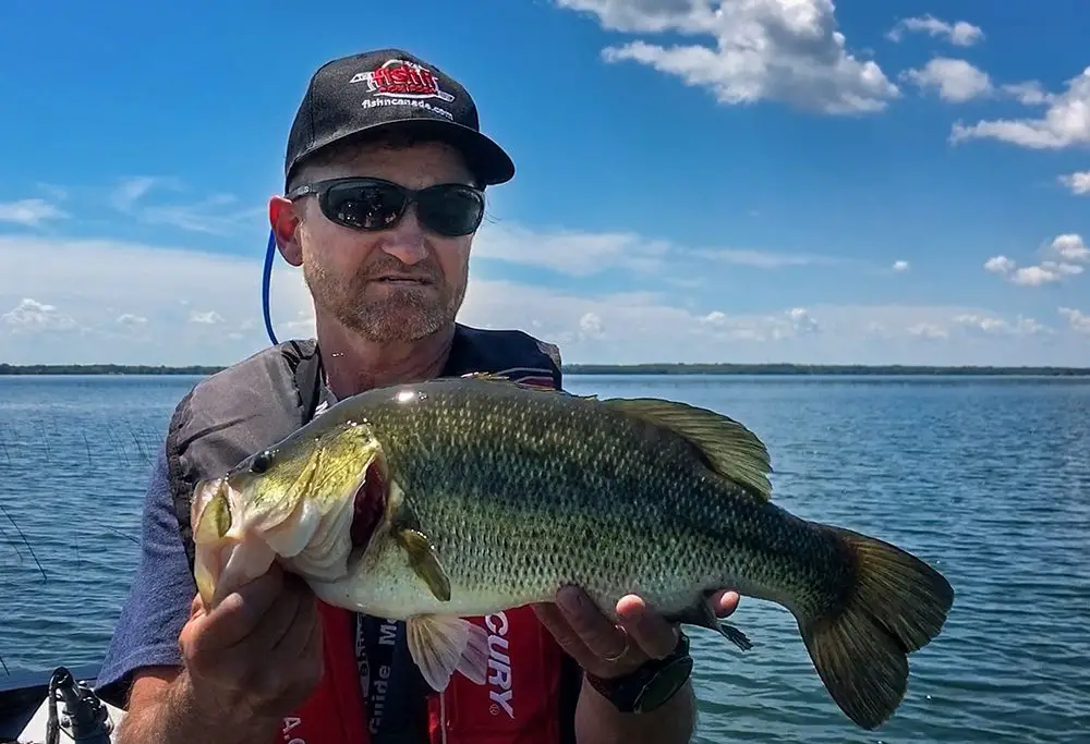Pete holding a Lake Simcoe Bass