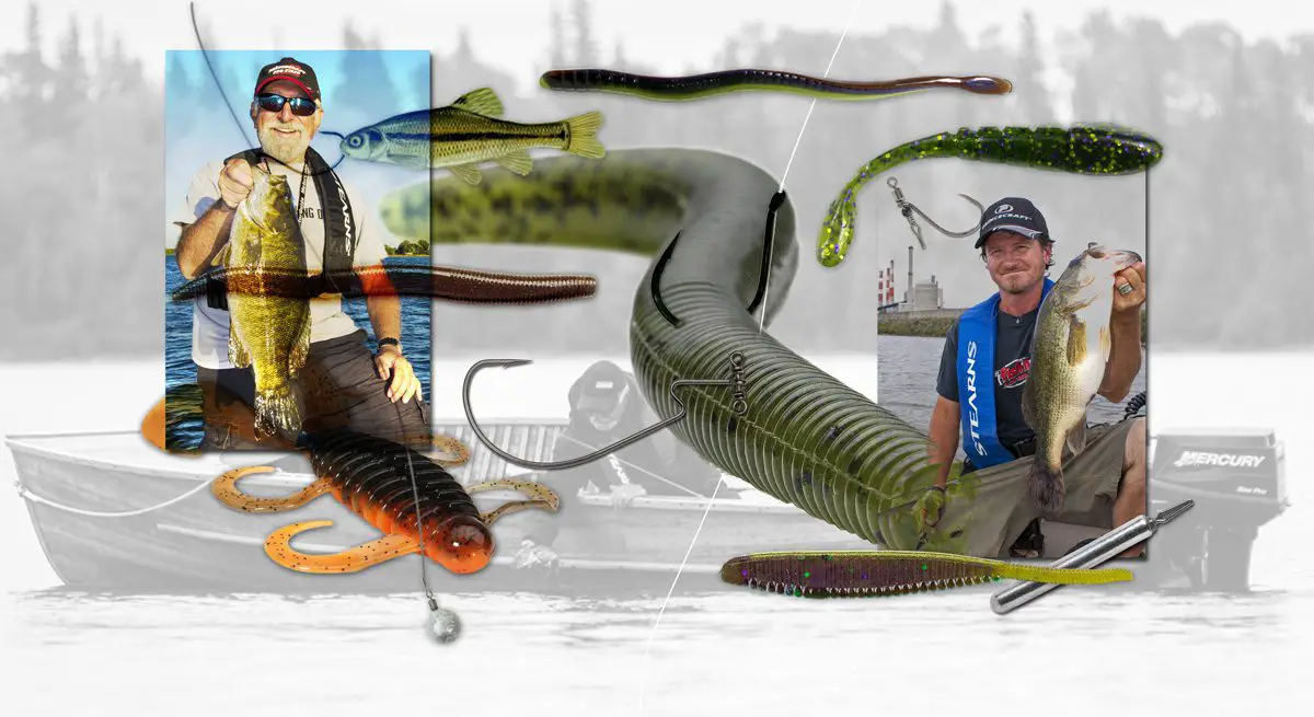 Drop-shot-rigs-for-bass-fishing-soft-plastic-lures-worm Fish