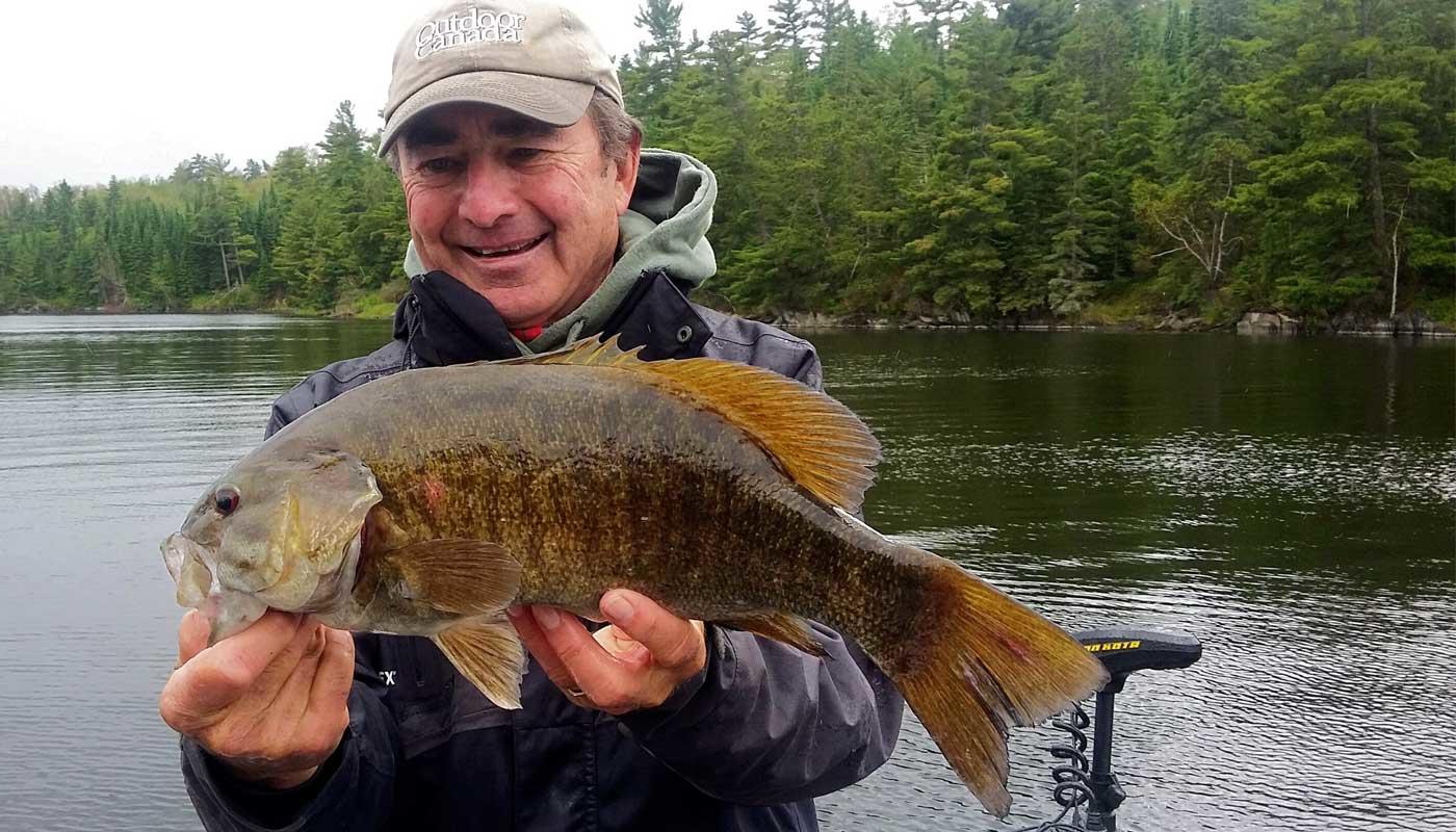 Gord Pyzer holding Bass