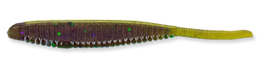 A Yamamoto Shad Shape Worm on a white background