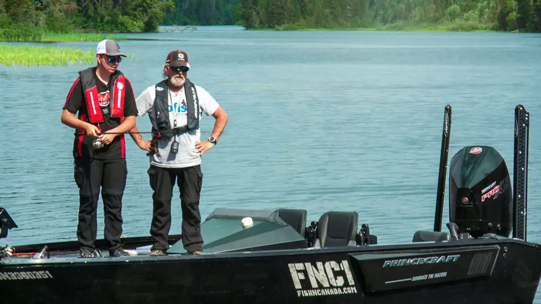 Nik getting a lesson in Topwater Smallmouth Fishing