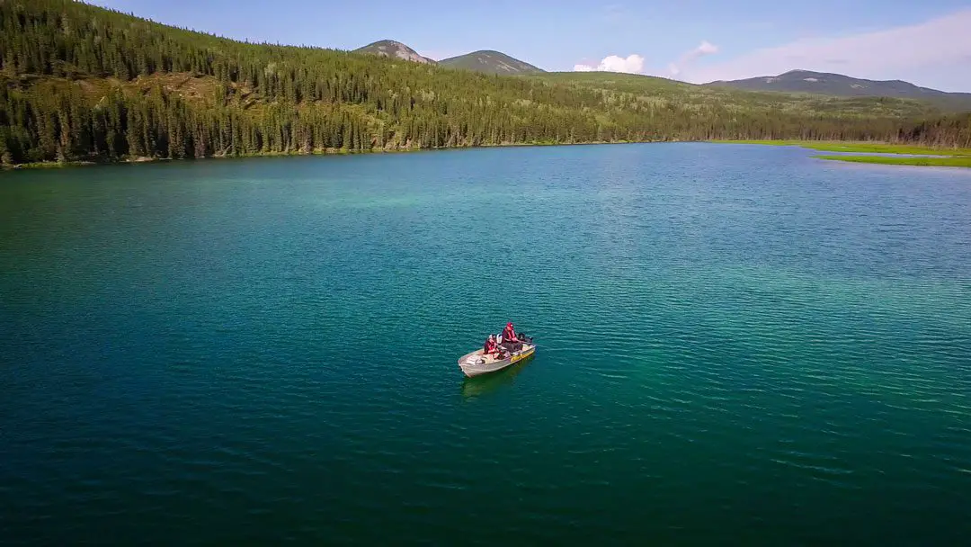 Pike fishing on Fishing Lake in British Columbia