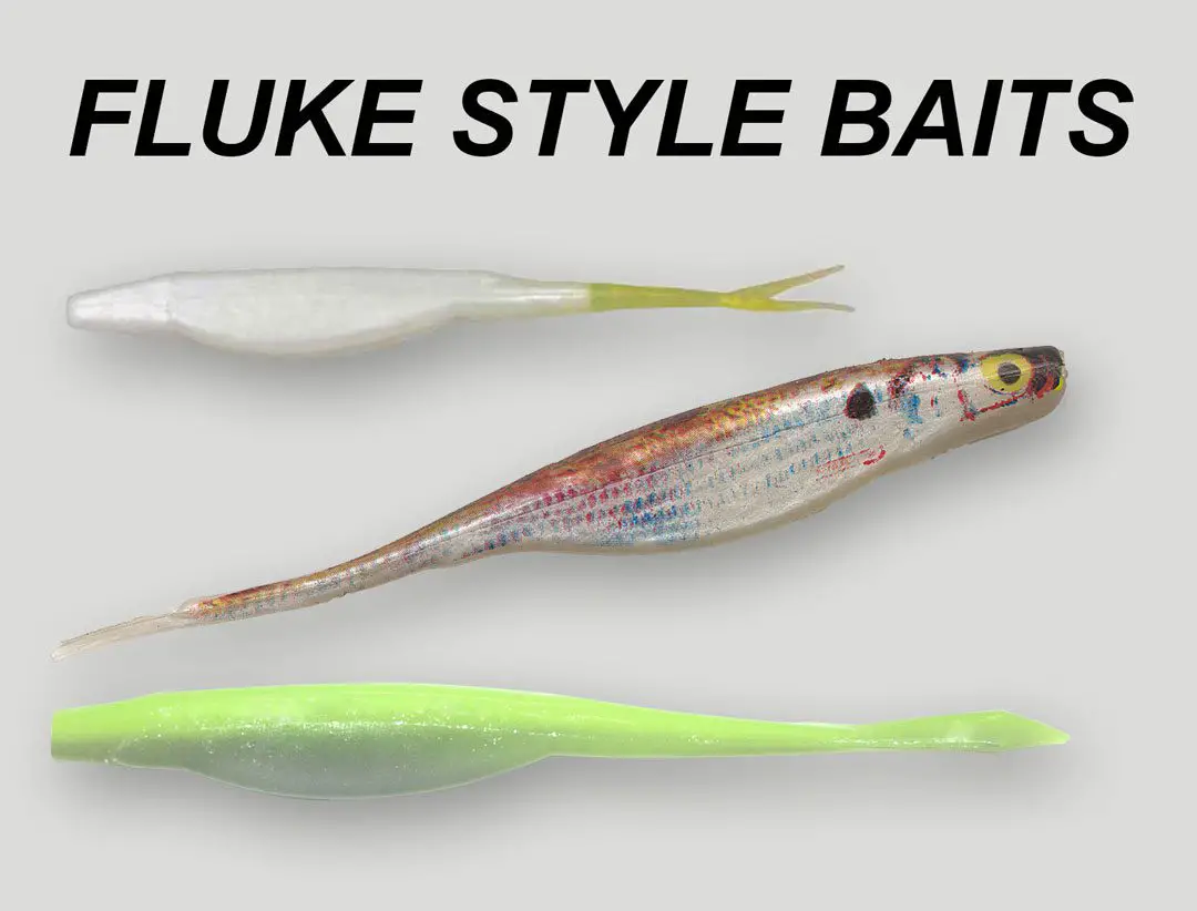 Fluke-style baits