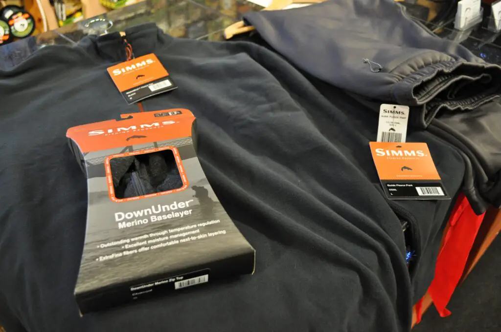 Simms base layer - perfect for cold weather fishing