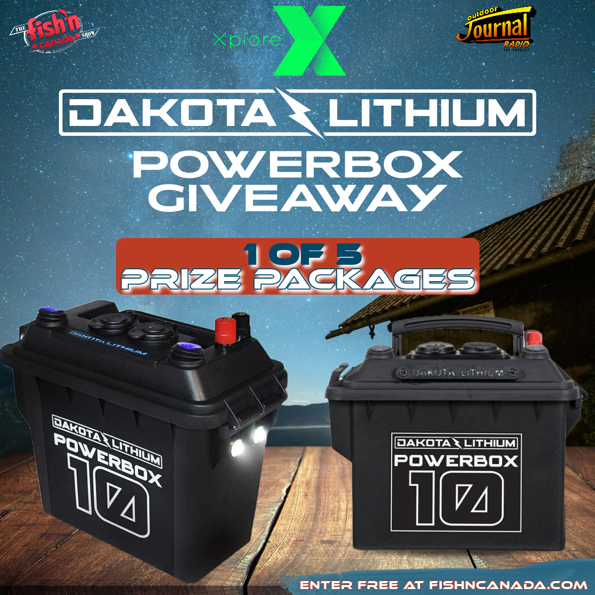 XPLORE Dakota Lithium Powerbox 10 Giveaway #4