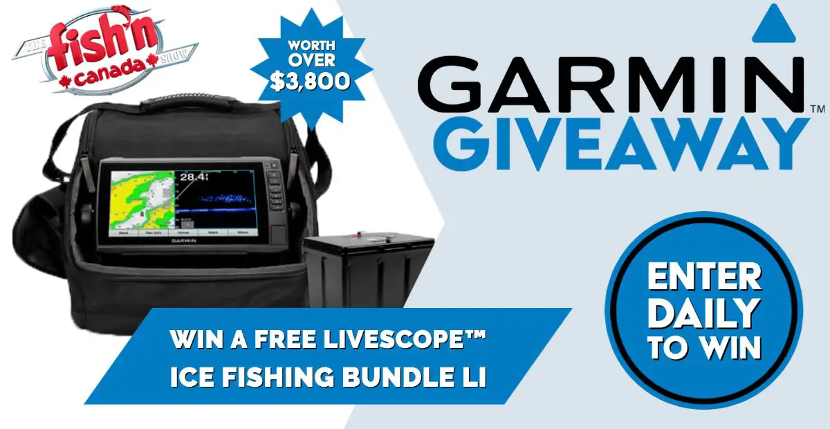 Garmin Livescope Ice Fishing Bundle Giveaway Fish'n Canada